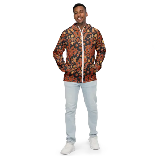 Ember Herbarium on a Men's Windbreaker