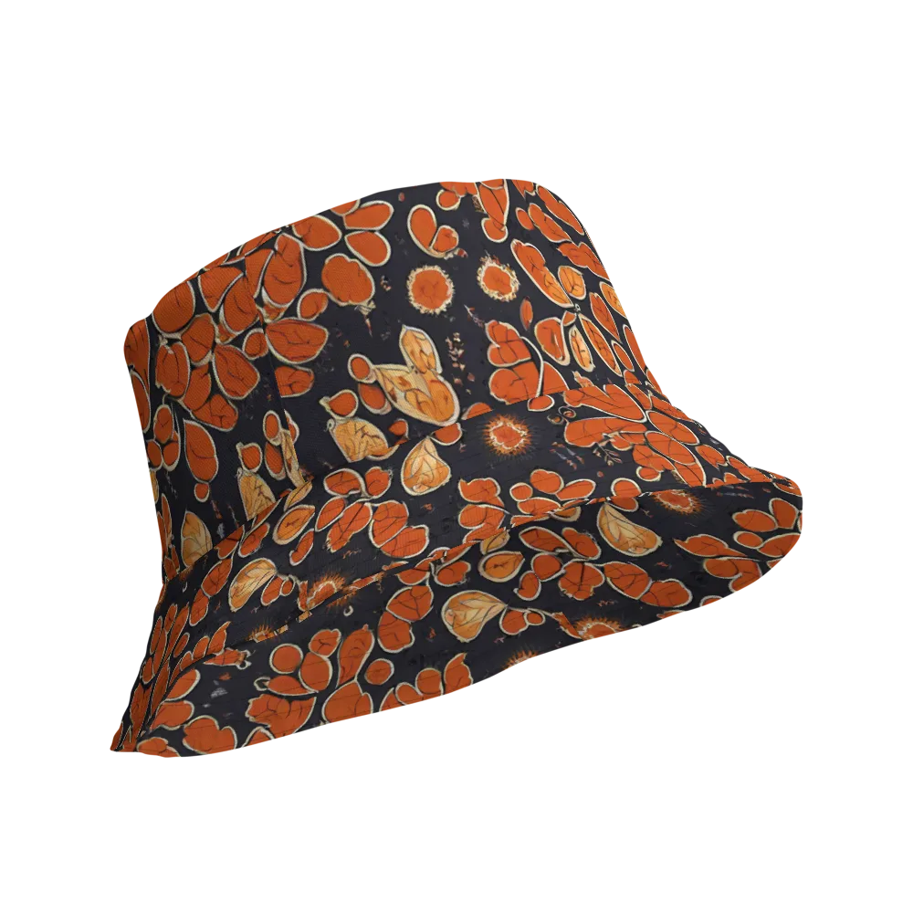 Ember Herbarium on Reversible Bucket Hat — Product details Outside