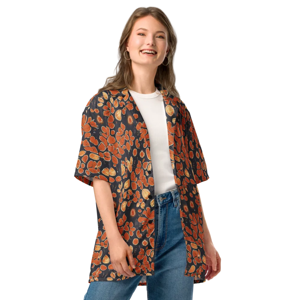 Ember Herbarium on Button Shirt — Front
