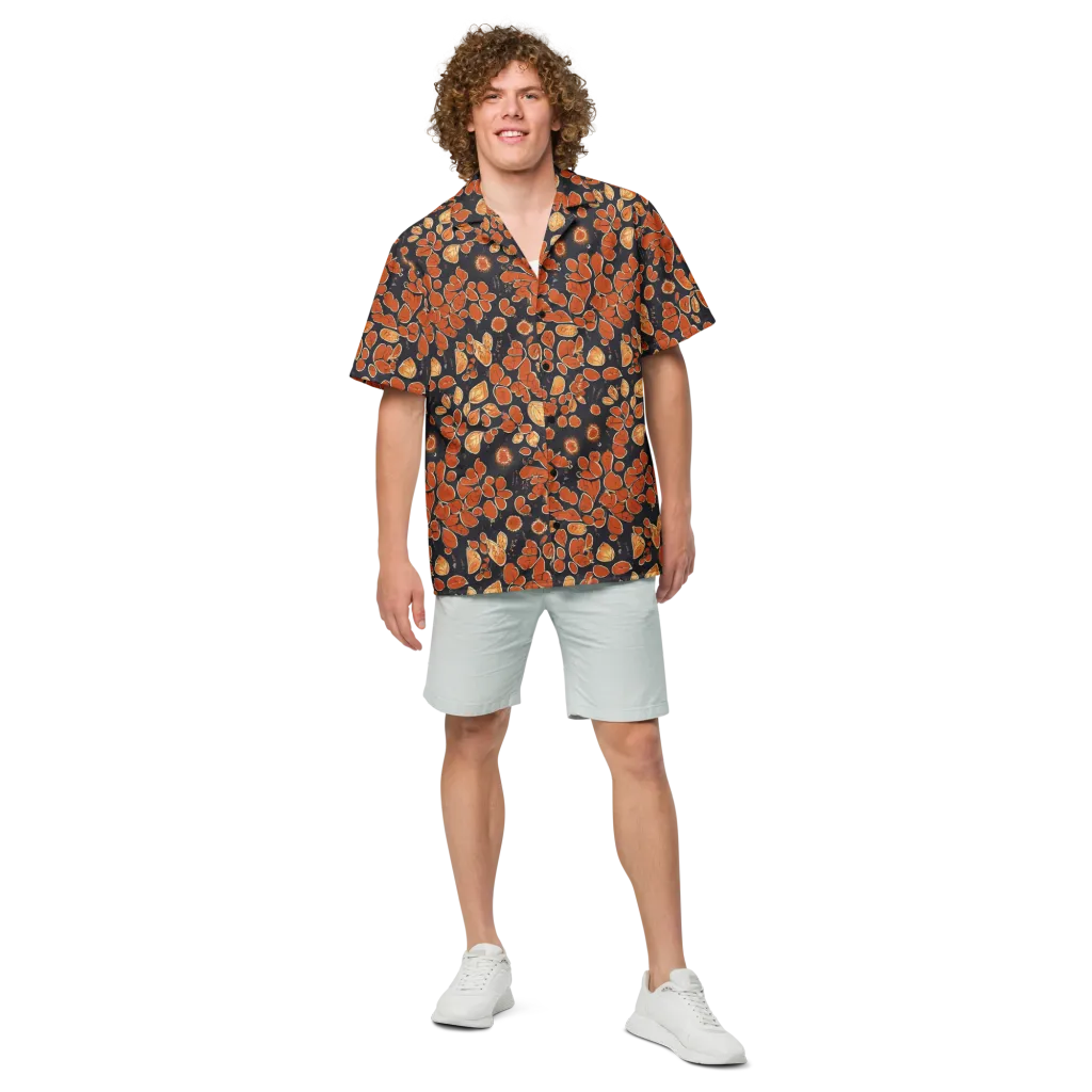 Ember Herbarium on Button Shirt — Front