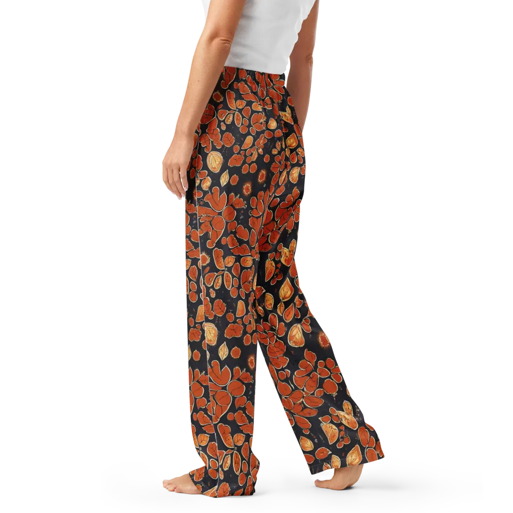 Ember Herbarium on Women's Pajama Pants — Left