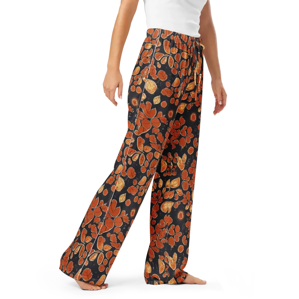 Ember Herbarium on Women's Pajama Pants — Right Front