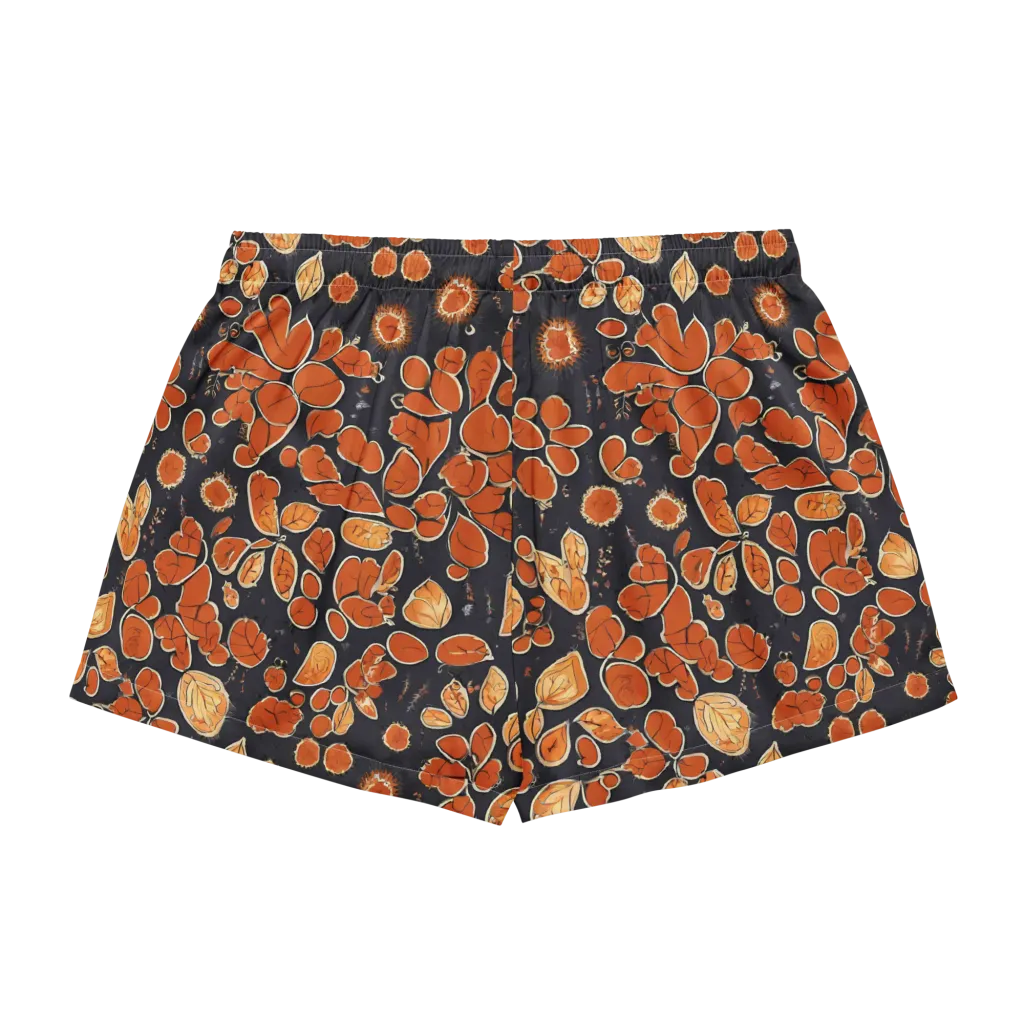 Ember Herbarium on Women's Pajama Shorts — Back