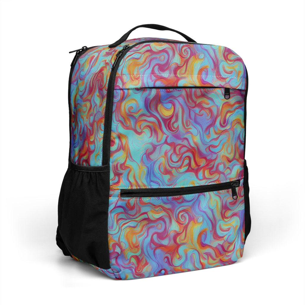 Aqua Rapture on Utility Backpack — Right Front