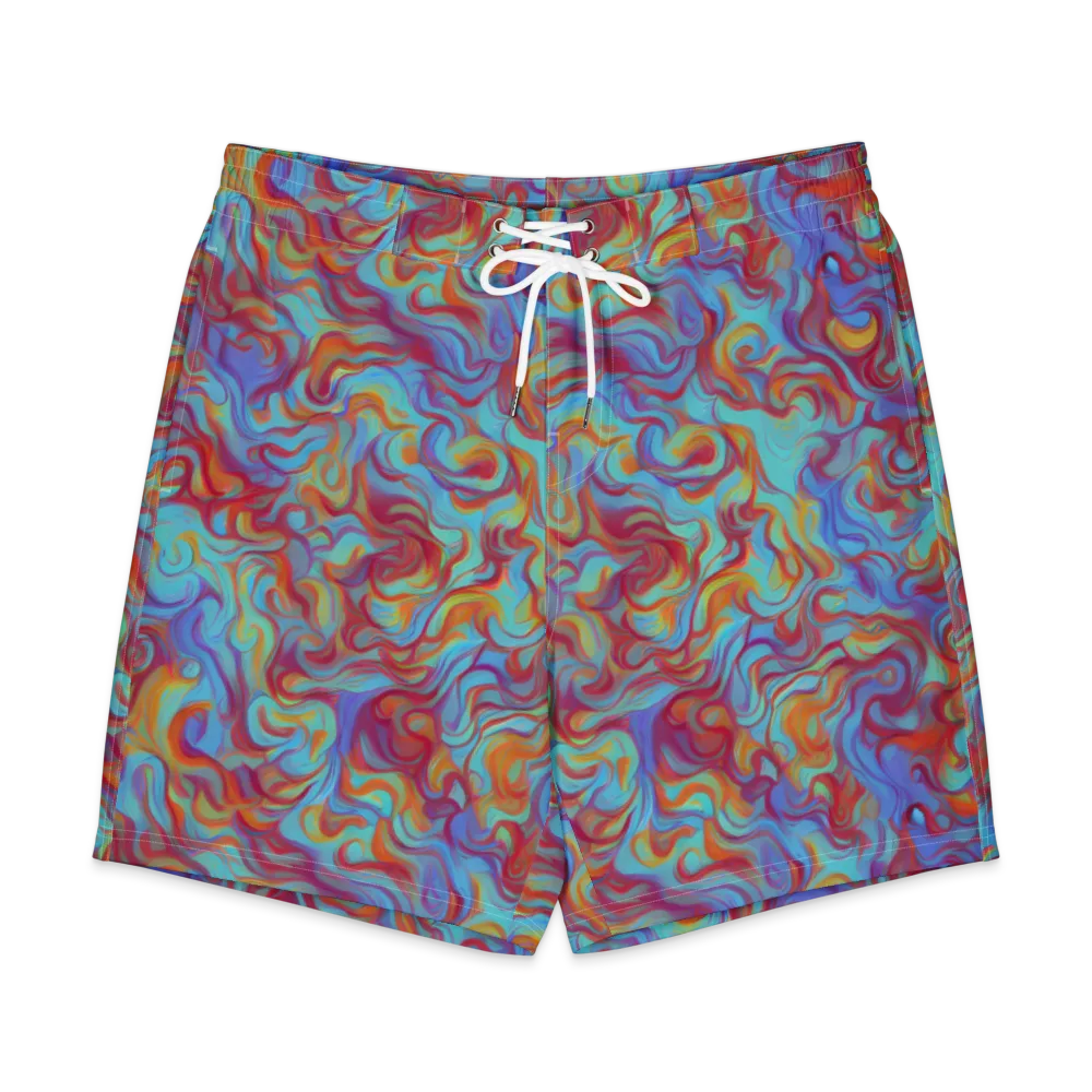 Aqua Rapture on Men's Board Shorts — Front
