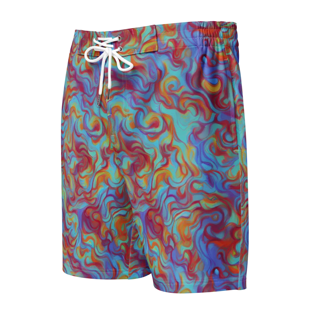 Aqua Rapture on Men's Board Shorts — Front