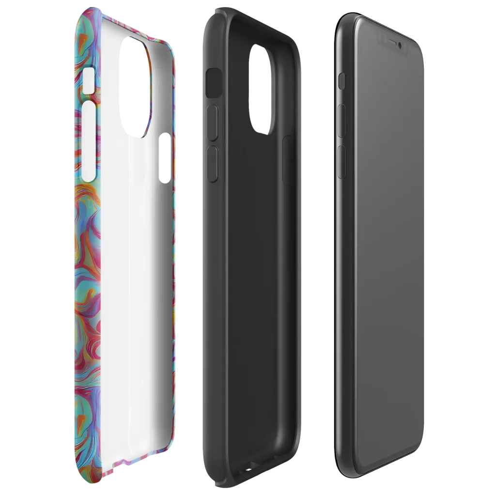 Aqua Rapture on Tough Case for iPhone® — Right