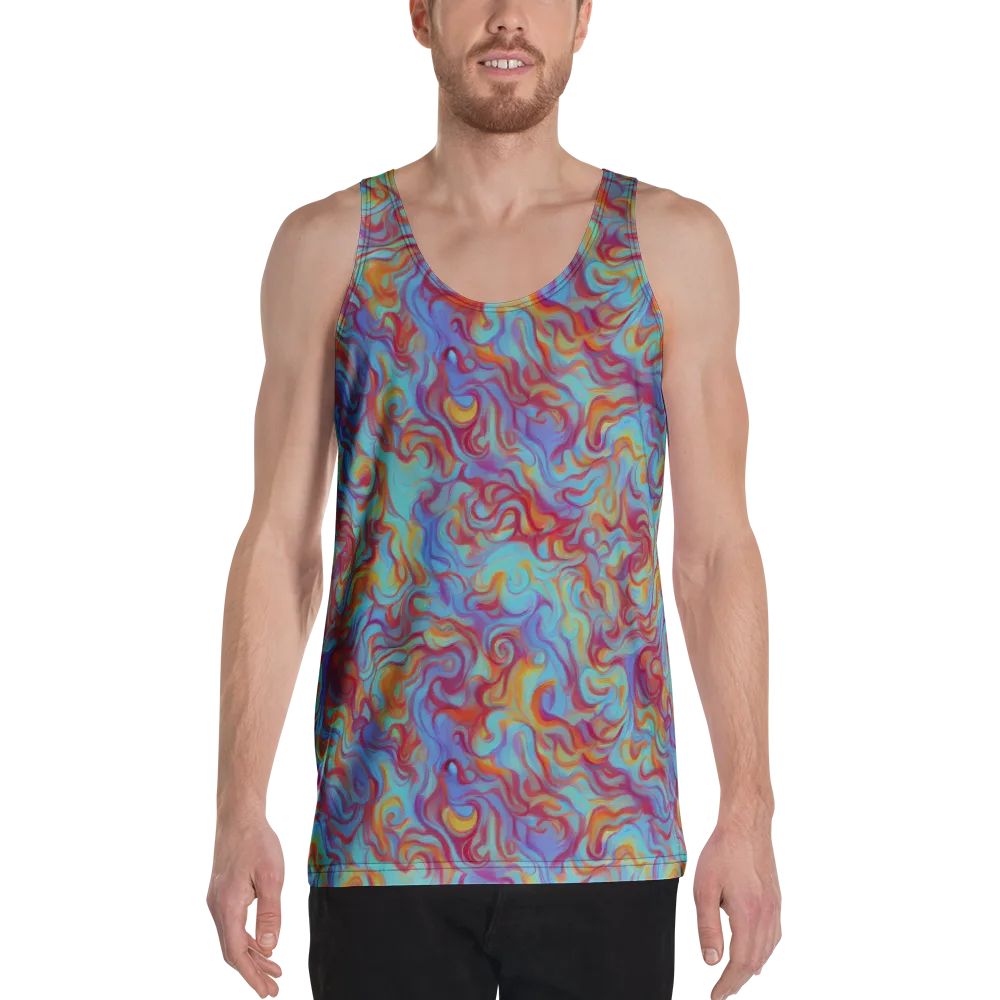 Aqua Rapture on Men's Tank Top — Front
