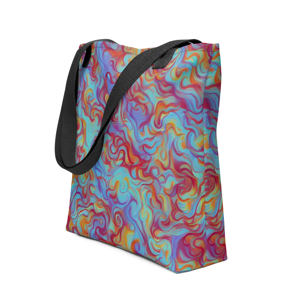 Aqua Rapture on Tote Bag — Front