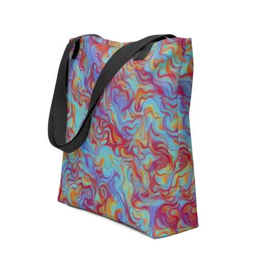 Aqua Rapture on a Tote Bag