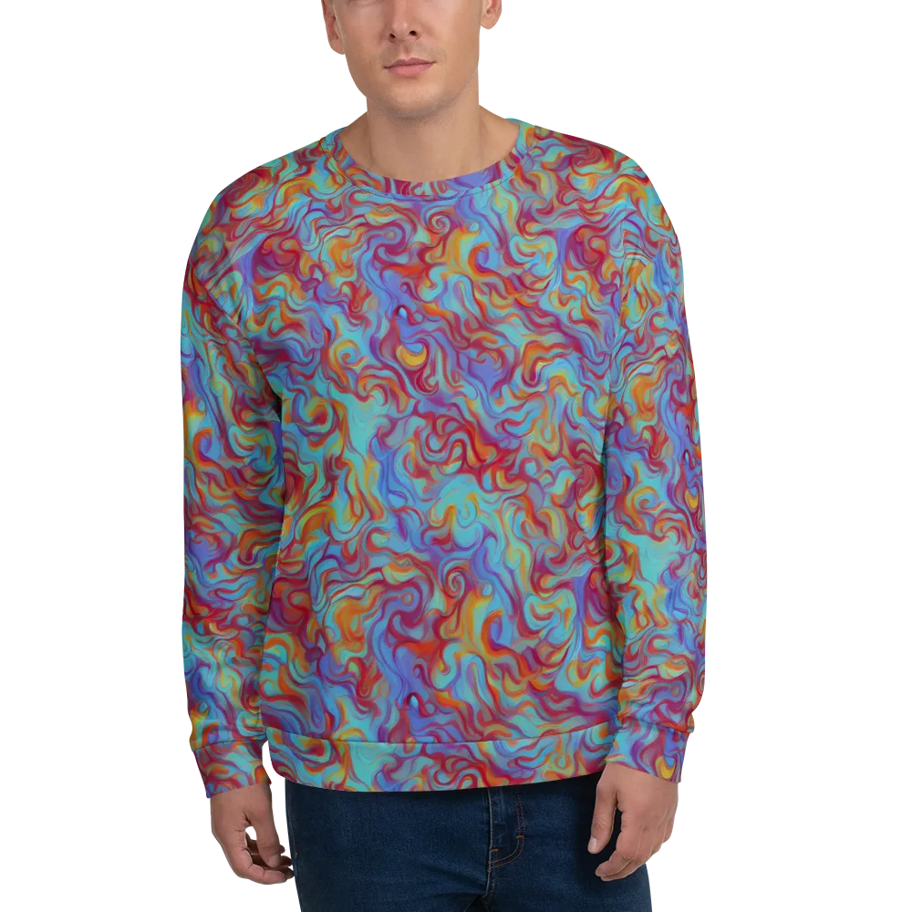 Aqua Rapture on Sweatshirt — Front