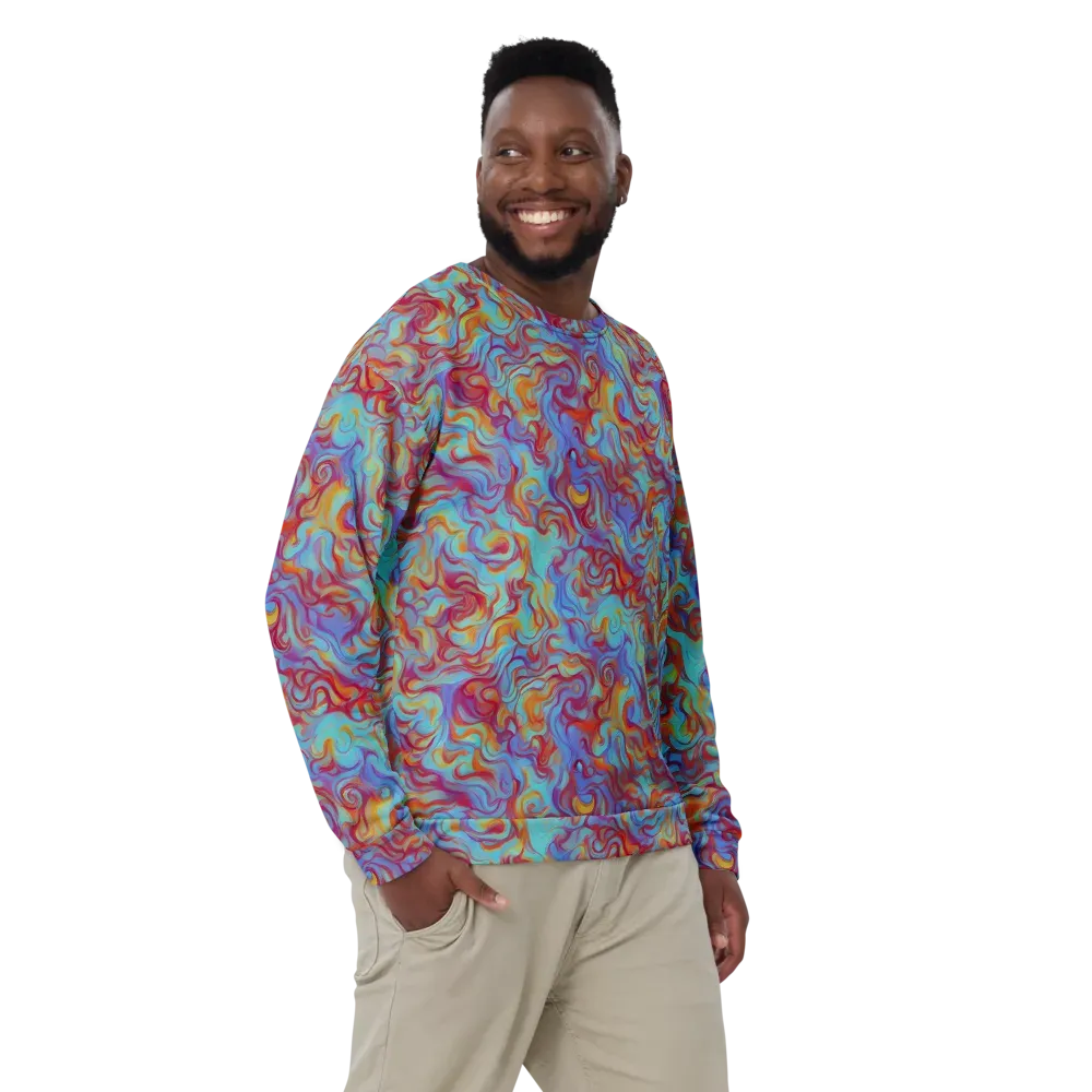 Aqua Rapture on Sweatshirt — Front