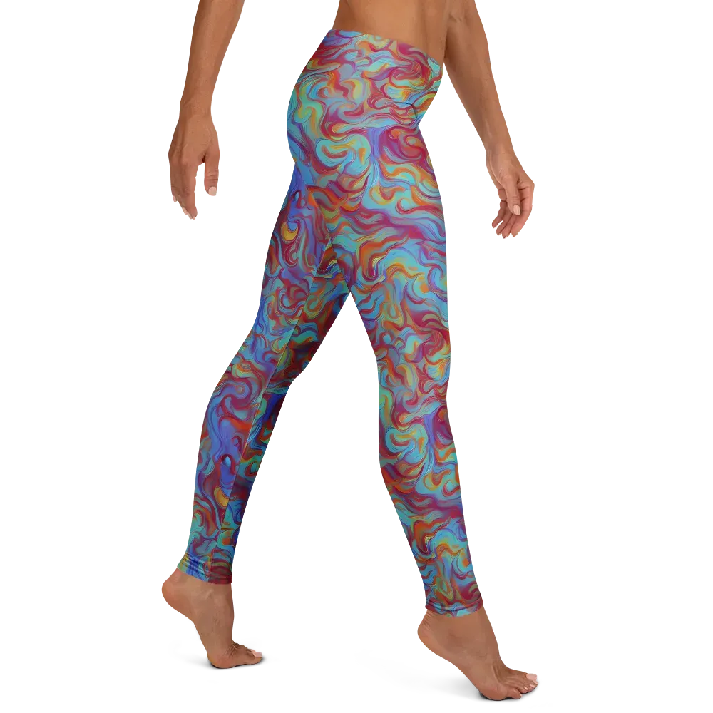 Aqua Rapture on Leggings — Right