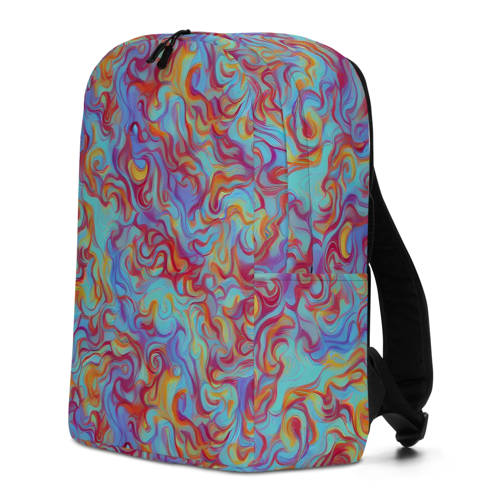 Aqua Rapture on Minimalist Backpack — Left