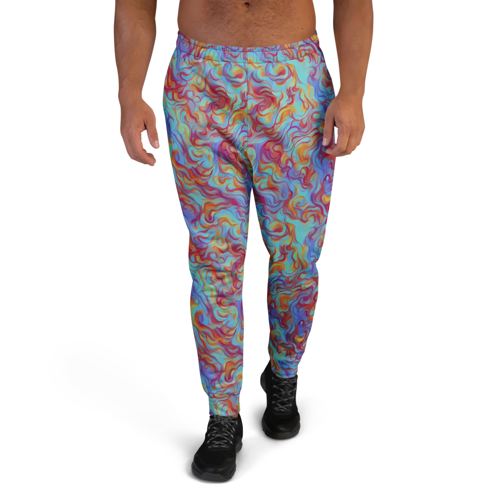 Aqua Rapture on Men's Joggers — Front