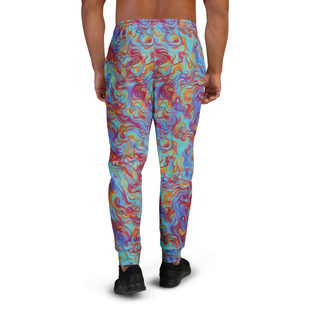 Aqua Rapture on Men's Joggers — Back