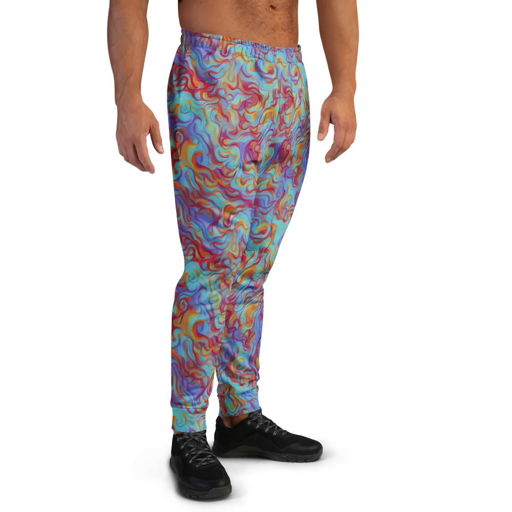 Aqua Rapture on Men's Joggers — Right