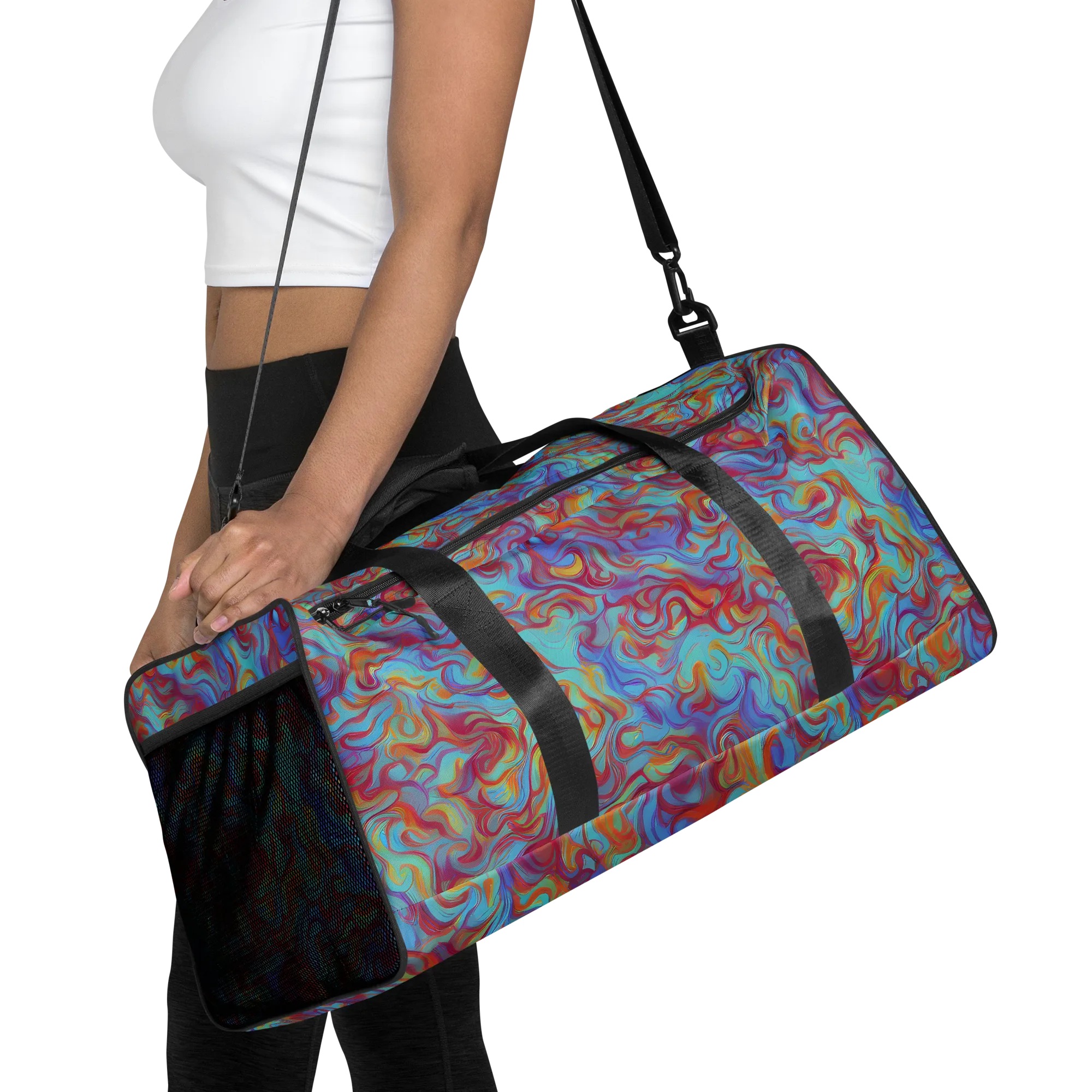 Aqua Rapture on Duffle Bag — Front