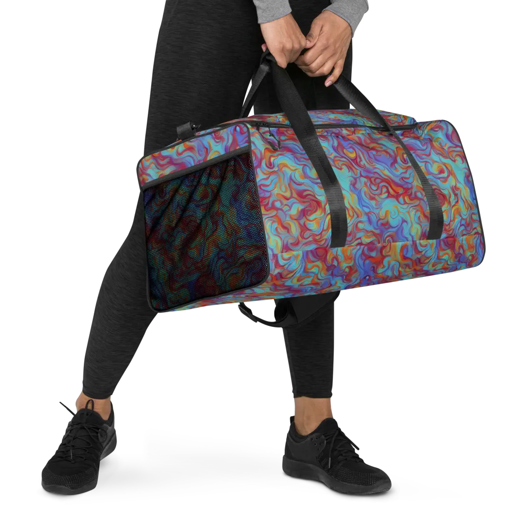 Aqua Rapture on Duffle Bag — Right Front