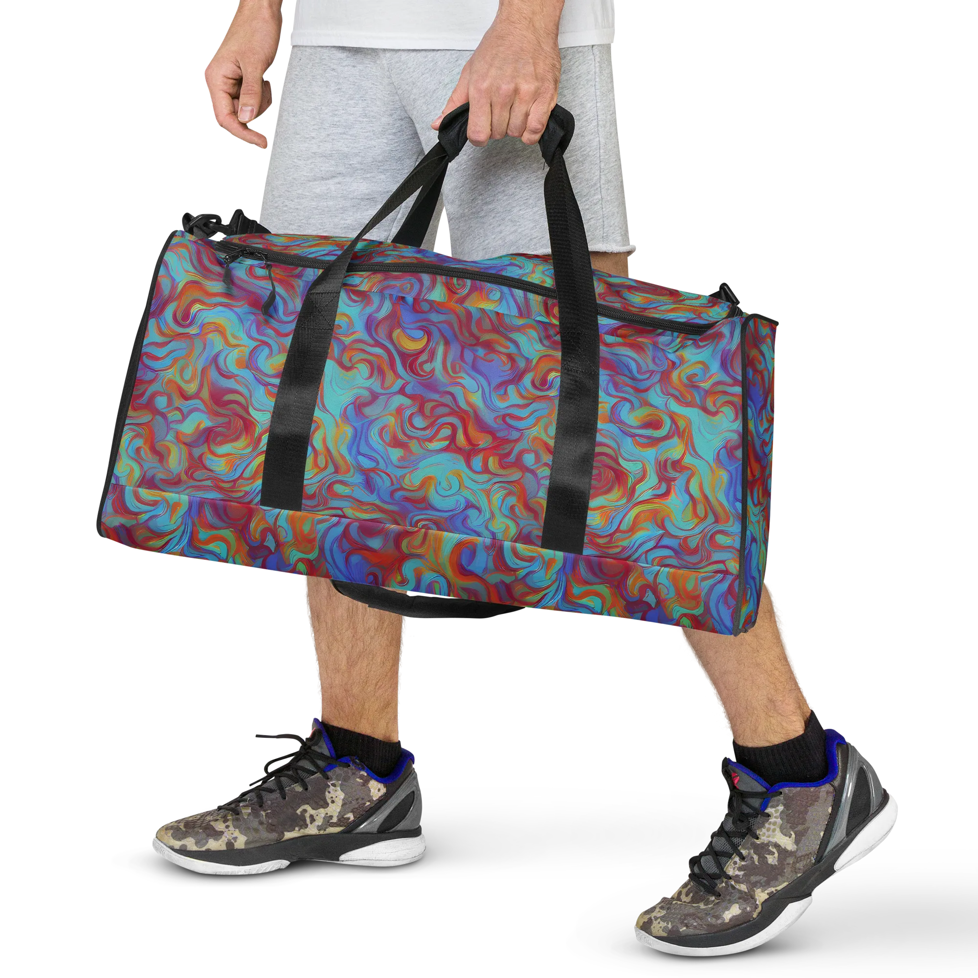 Aqua Rapture on Duffle Bag — Front