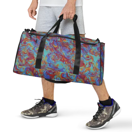 Aqua Rapture on a Duffle Bag