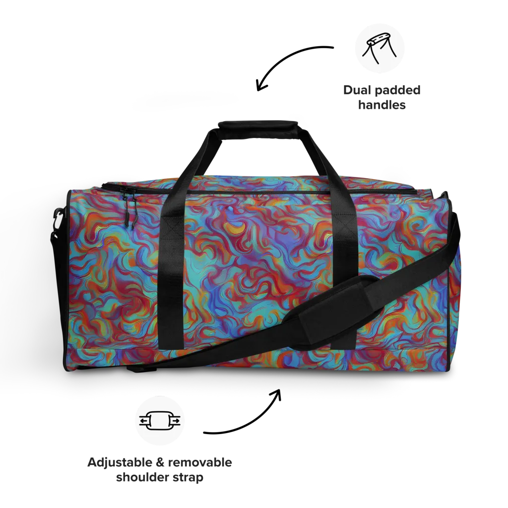 Aqua Rapture on Duffle Bag — Front