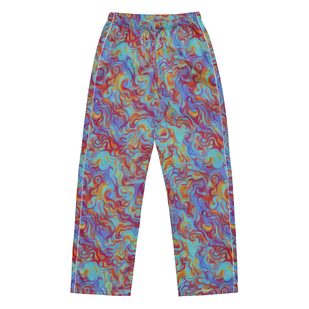 Aqua Rapture on Women's Pajama Pants — Front