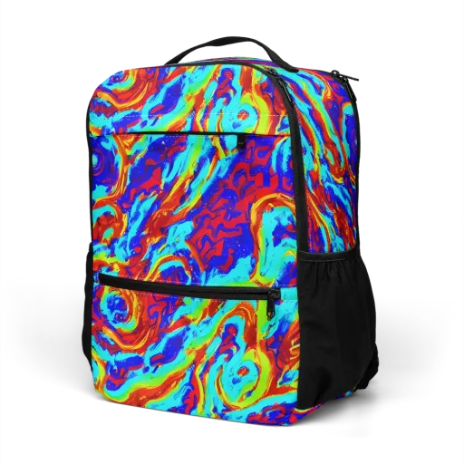 Vermilion Whirlpool on a Utility Backpack