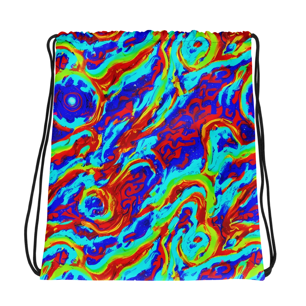 Vermilion Whirlpool on Drawstring Bag — Photo