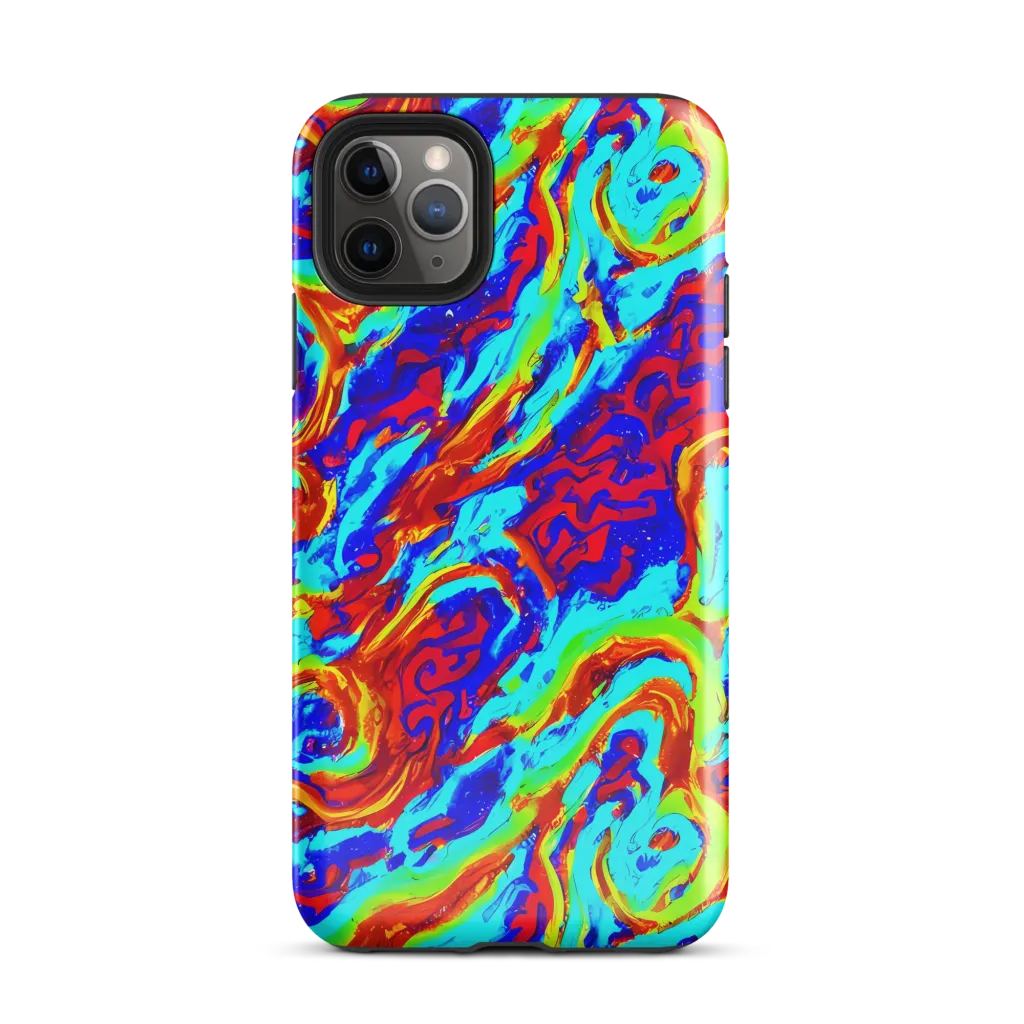 Vermilion Whirlpool on Tough Case for iPhone® — Front