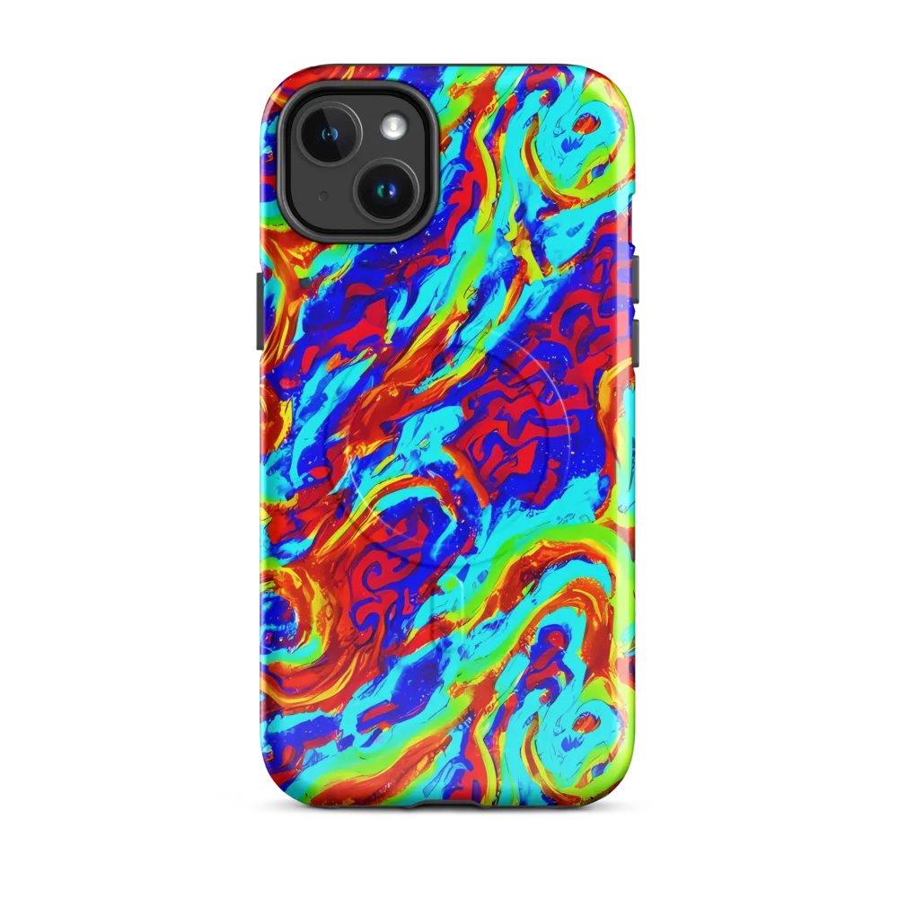 Vermilion Whirlpool on MagSafe Tough Case for iPhone® — Front