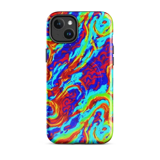 Vermilion Whirlpool on a MagSafe Tough Case for iPhone®