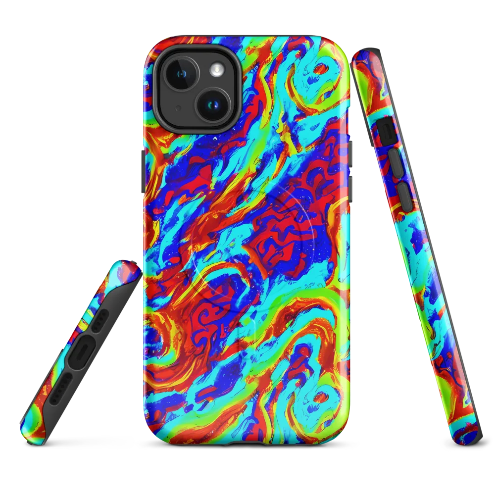 Vermilion Whirlpool on MagSafe Tough Case for iPhone® — Front