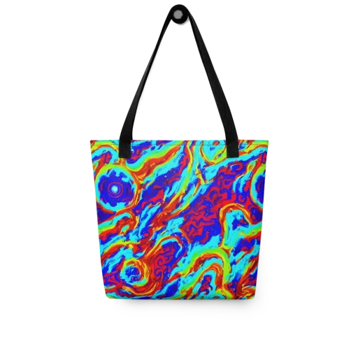 Vermilion Whirlpool on a Tote Bag