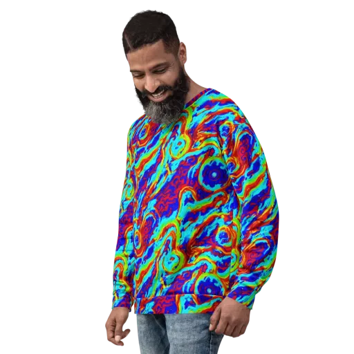 Vermilion Whirlpool on a Sweatshirt