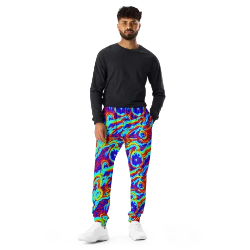 Vermilion Whirlpool on a Men's Joggers