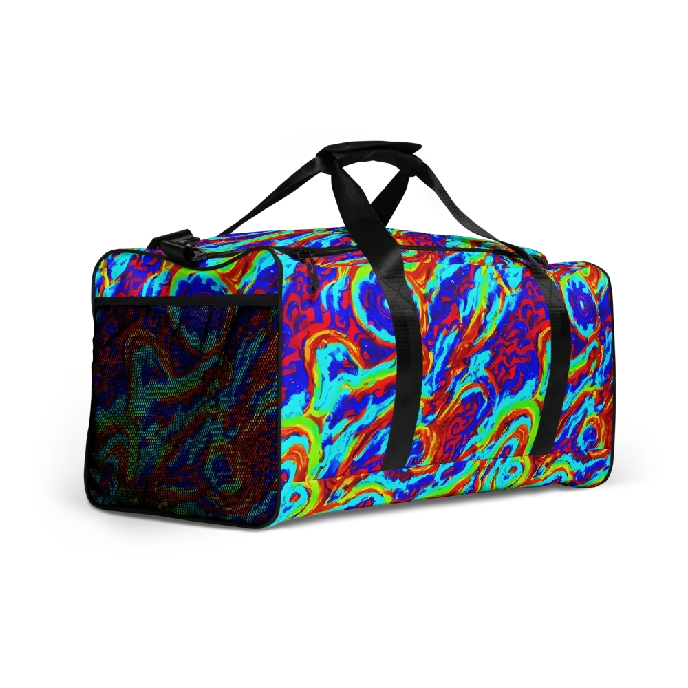 Vermilion Whirlpool on Duffle Bag — Right Front
