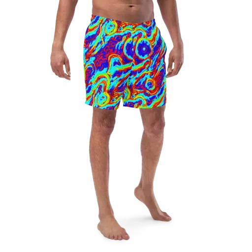 Vermilion Whirlpool on a Swim Trunks