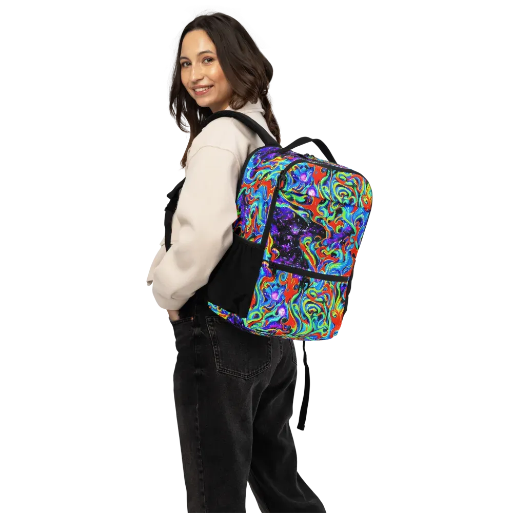 Sapphire Serpentine on Utility Backpack — Back