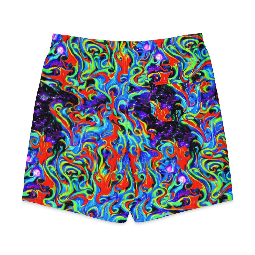 Sapphire Serpentine on Men's Board Shorts — Back