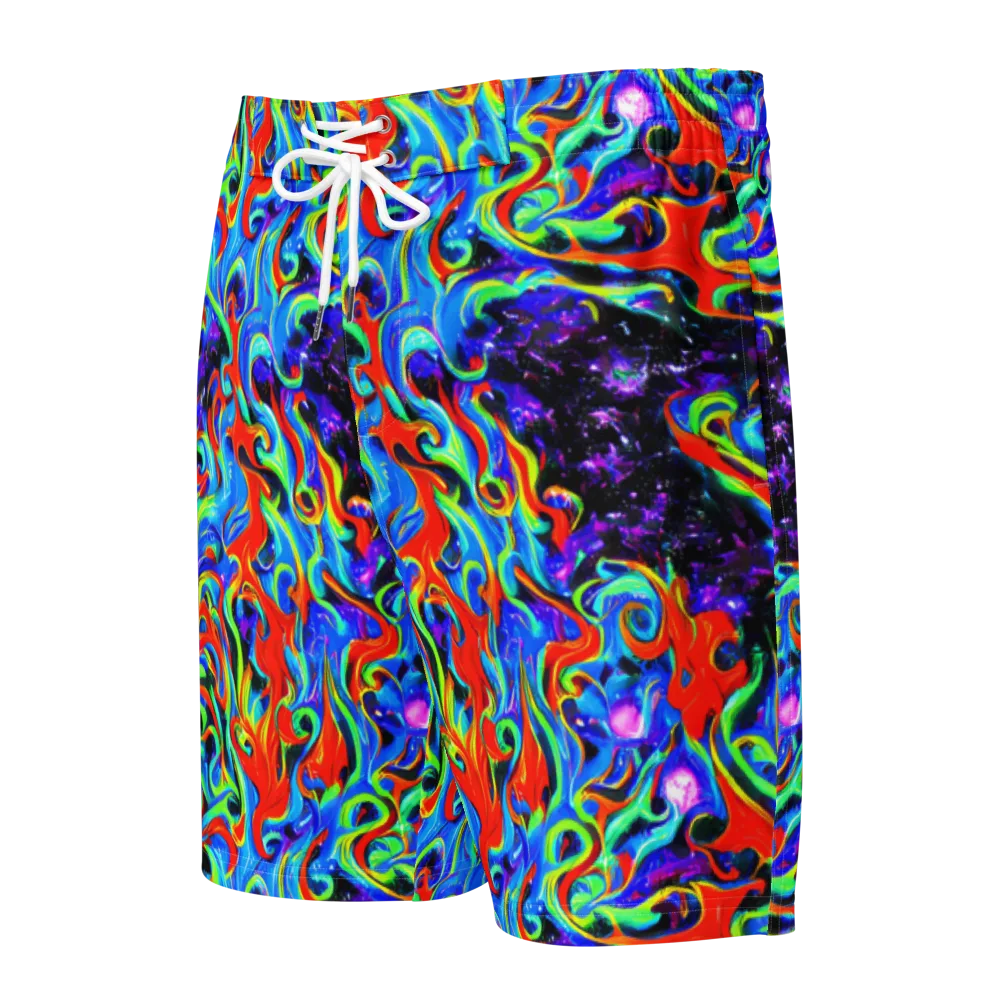 Sapphire Serpentine on Men's Board Shorts — Front
