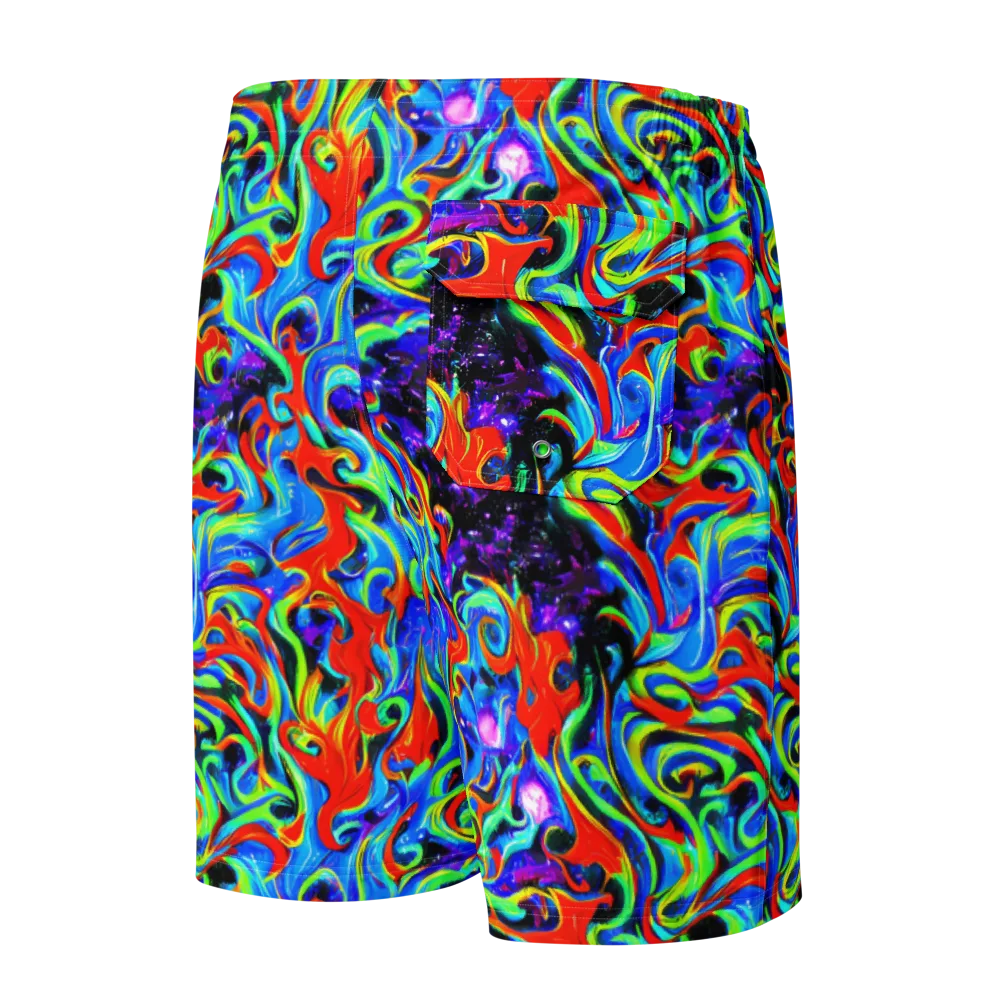 Sapphire Serpentine on Men's Board Shorts — Back
