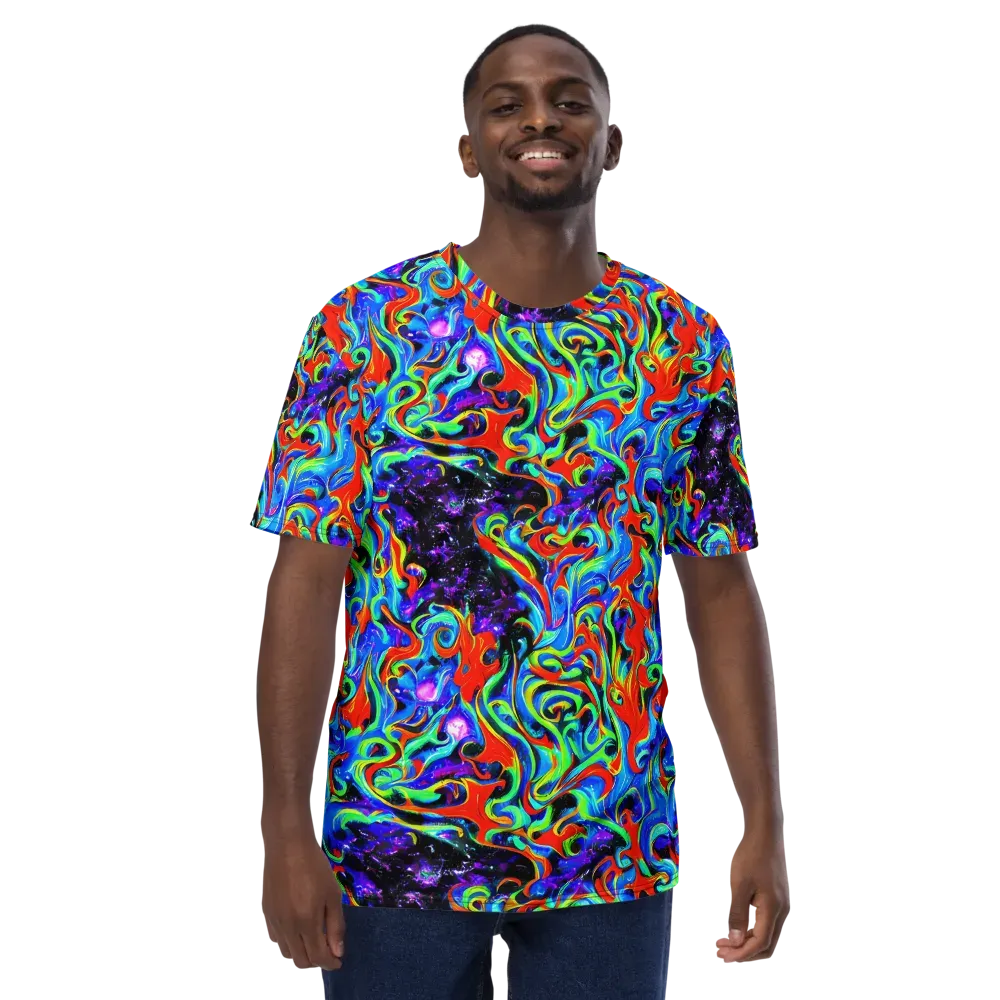 Sapphire Serpentine on Men's Crew Neck T-Shirt — Front