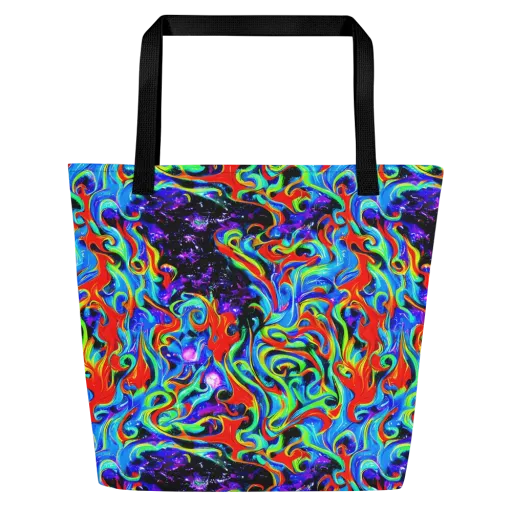 Sapphire Serpentine on a Large Tote Bag W/ Pocket