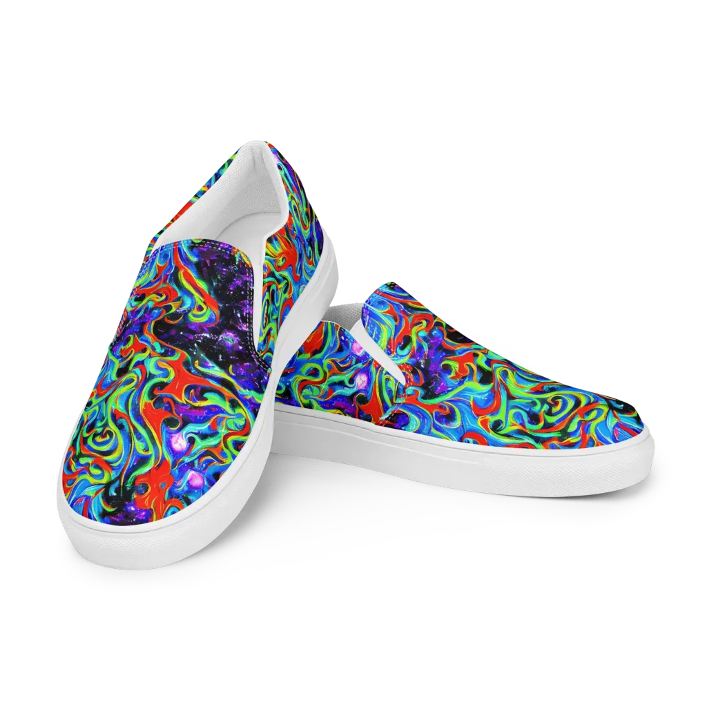 Sapphire Serpentine on Women's Slip-On Canvas Shoes — Left Front