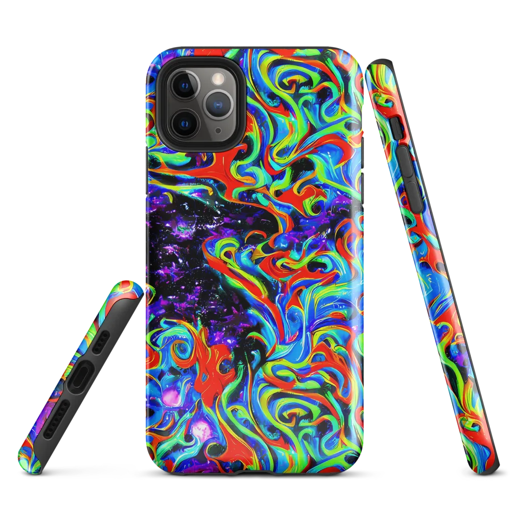 Sapphire Serpentine on Tough Case for iPhone® — Front