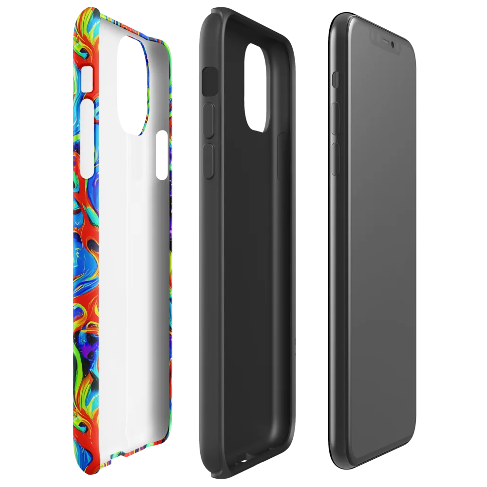 Sapphire Serpentine on Tough Case for iPhone® — Right