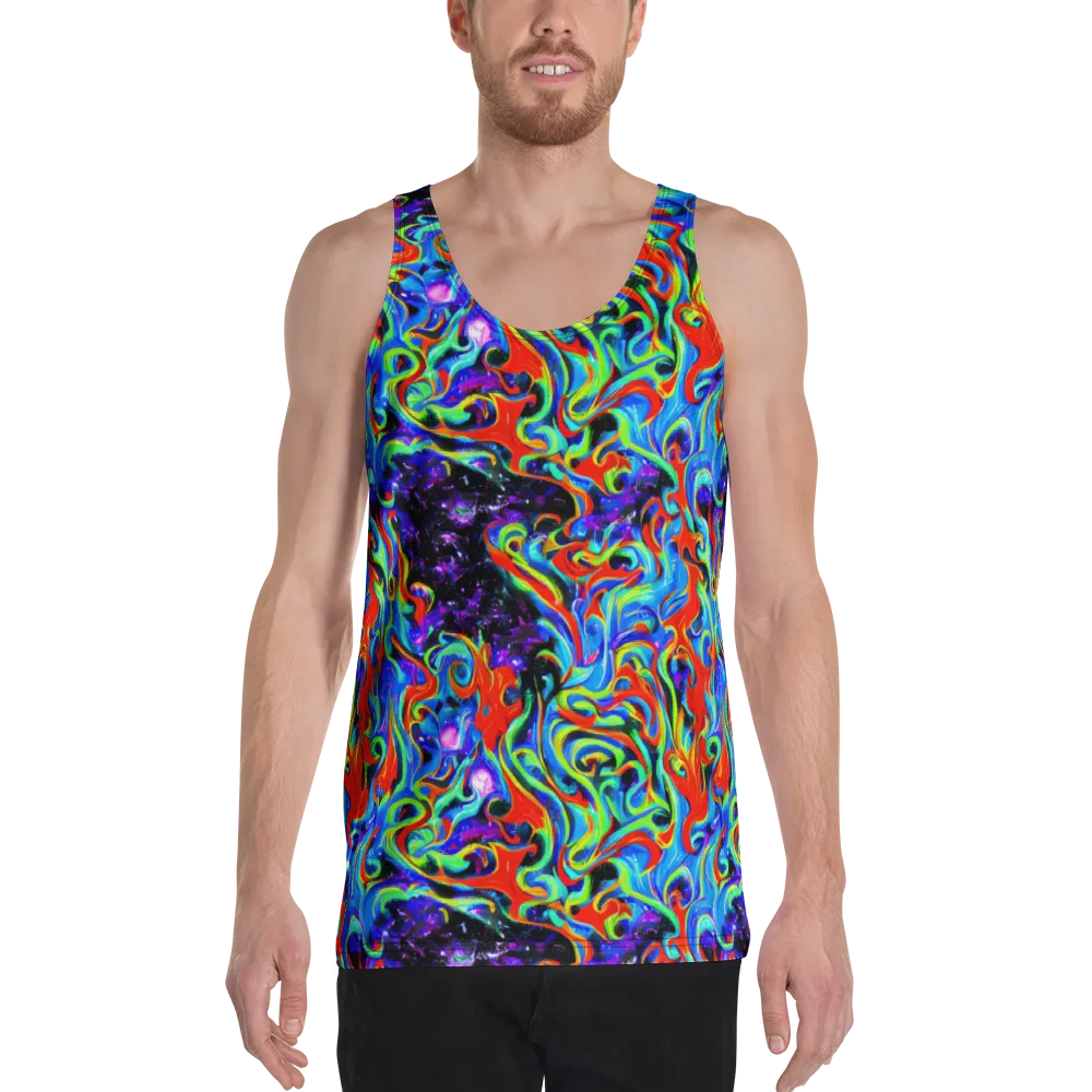 Sapphire Serpentine on Men's Tank Top — Front