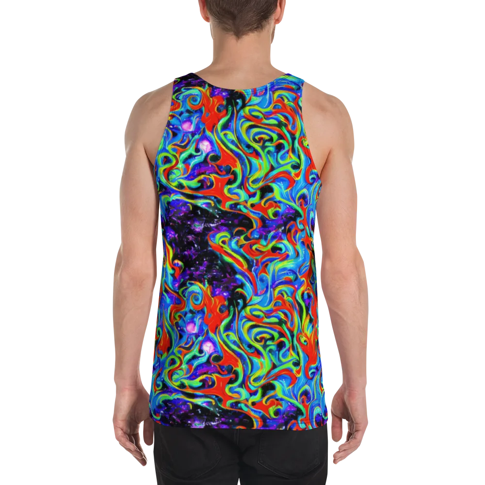 Sapphire Serpentine on Men's Tank Top — Back