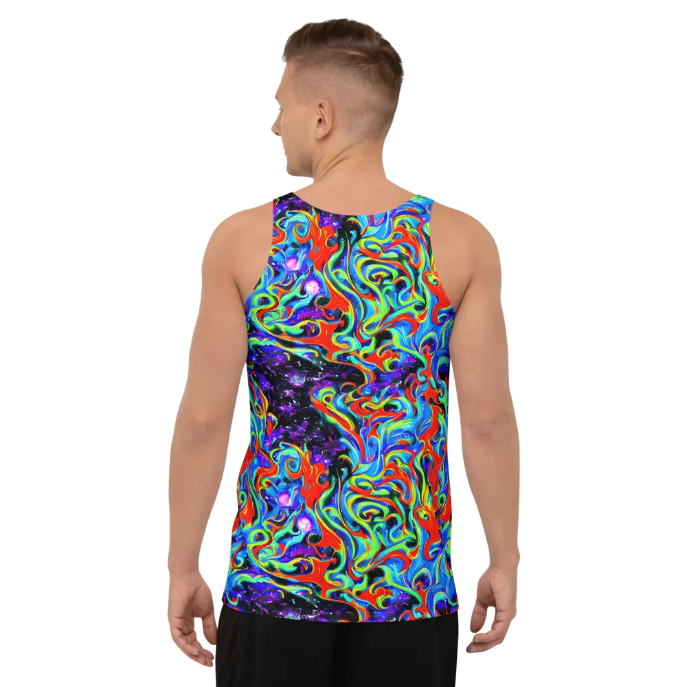 Sapphire Serpentine on Men's Tank Top — Back